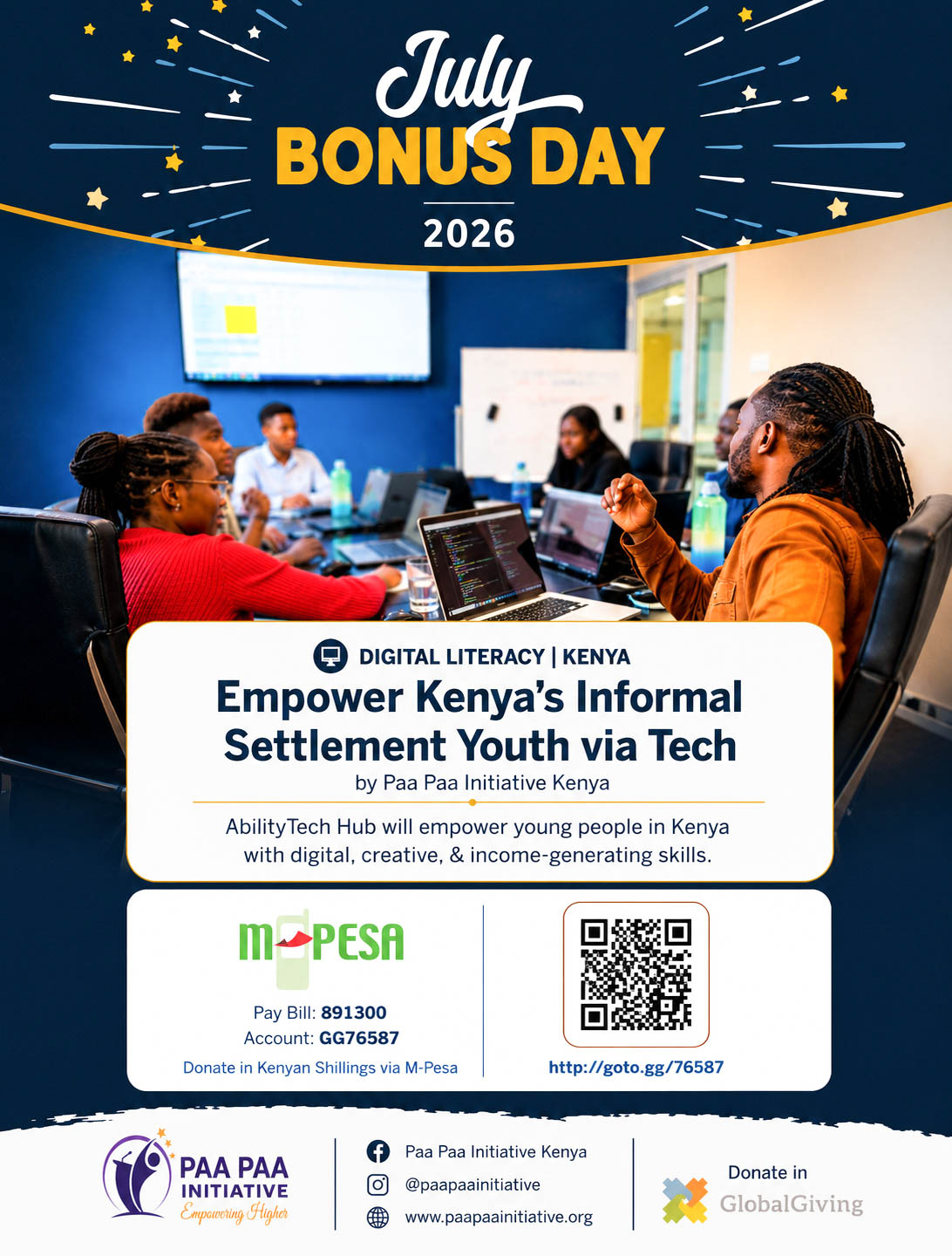 Empower Kenya's Informal Settlement Youth via Tech